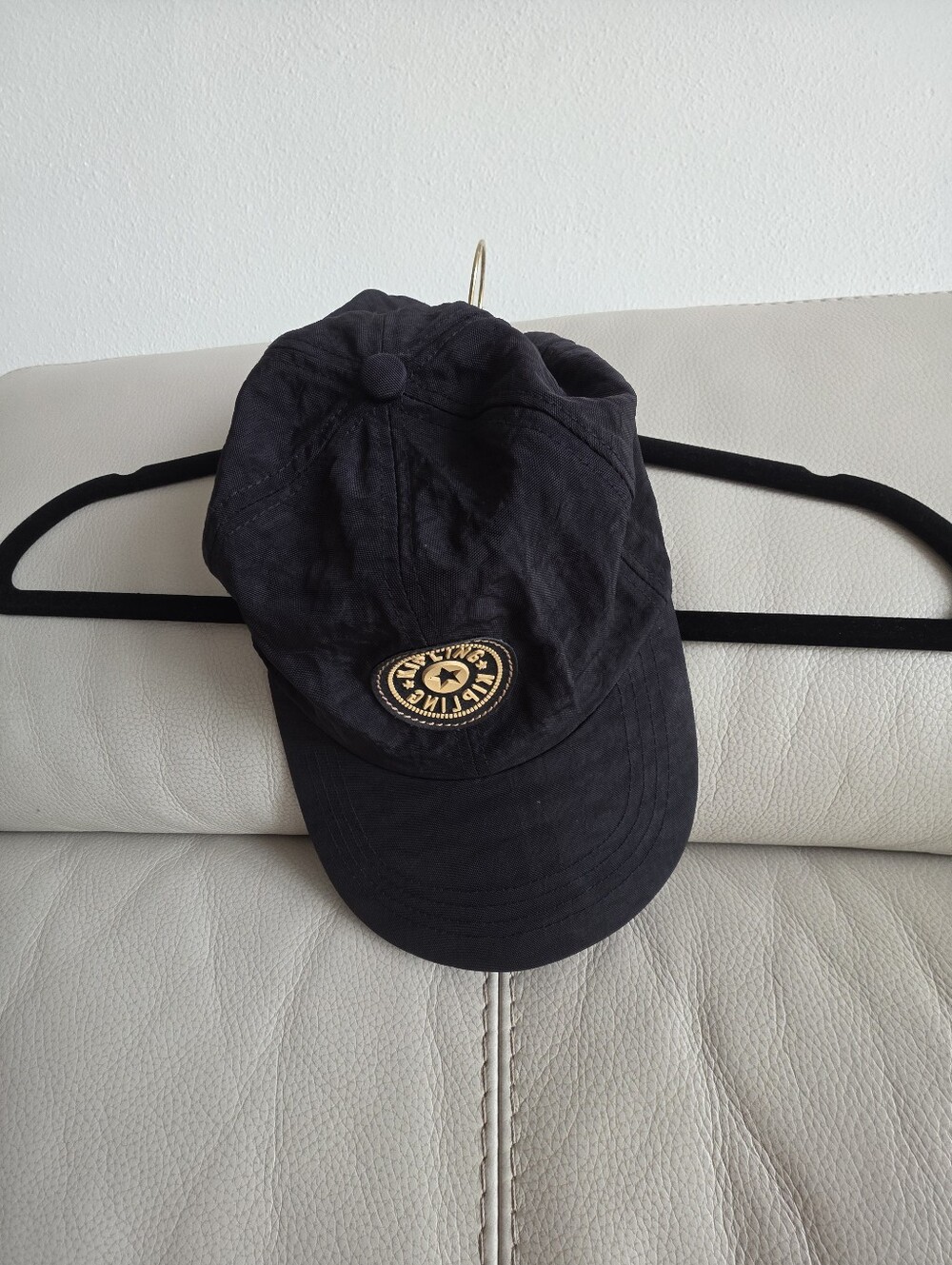Vintage Kipling Black Logo Patch Baseball Cap Adjustable Unisex View 6